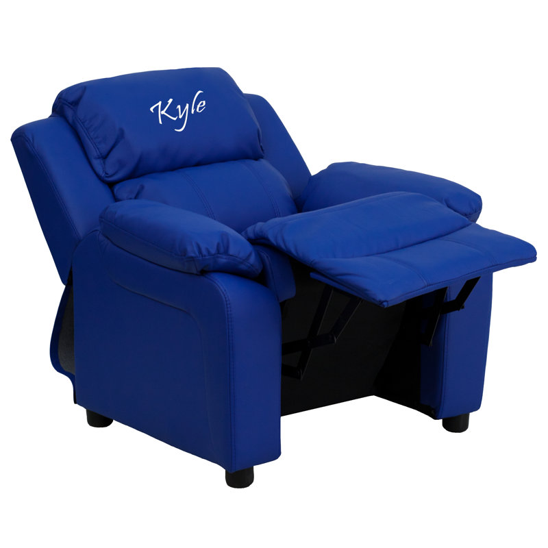 Flash Furniture Deluxe Contemporary Personalized Kids Recliner with